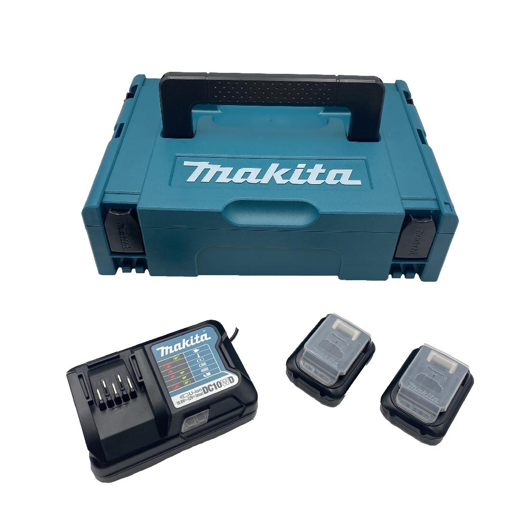 ชุดแบตเตอรี่+แท่นชาร์จ MAKITA (BL1016x2,DC10WDx1)